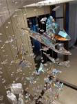 Luxury Artistic Butterfly Glass Ceiling Light Chandeliers For Hotel Villa