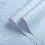 20 Rolls of Blue Vinyl Wallpaper for Kid's Room Decoration Little Flower Self