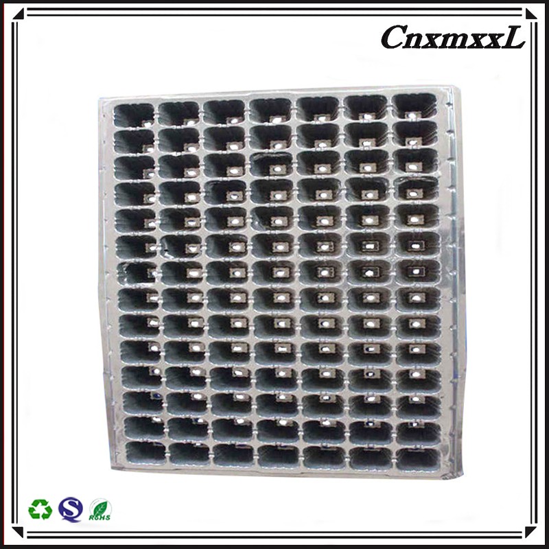 Deep Polyethylene Degradable Plastic Growing Tray 1mm PVC Heavy Duty Seed Trays
