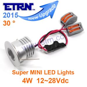 Wholesale Brighting Starry DC12/24V 4W Round Super MINI LED Downlights Cabinet Light Spotlights from china suppliers