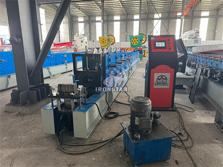2024 New 41*21 / 41*41 / 41*82mm 3 sizes in 1 Solor bracket roll forming machine in Saudi Arabia
