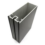 Machined Cnc Grey Powder Coating Aluminum Profiles for Glass Doors Windows