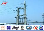 Galvanized Metal Steel Transmission Pole / Iron Electric Power Poles