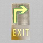 Indoor / Outdoor High Visibility Photoluminescent Signage Durable Safe