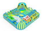 35x35m The Biggest Indoor Playground Inflatable Theme Park For Kids N Adults