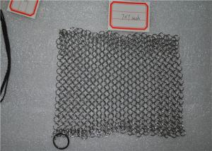 Wholesale Square Shape Stainless Steel Chainmail Scrubber Non - Toxic For Kitchen from china suppliers