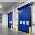 Anti Collision Industrial High Speed Door Flexible Pvc Roll Up Doors