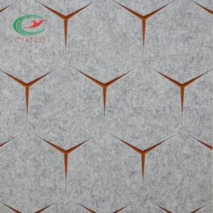 Wholesale Practical Odorless PET Panels Acoustic , Recycled Felt Screen Room Divider from china suppliers