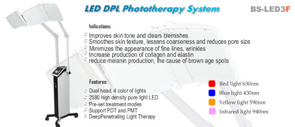 LED Facial Light Therapy Devices / Rejuvenating Skin Light Therapy Unit For Beauty Salon