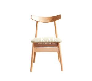 Wholesale Oak Wood Upholstered Fabric Modern Dining Chair from china suppliers