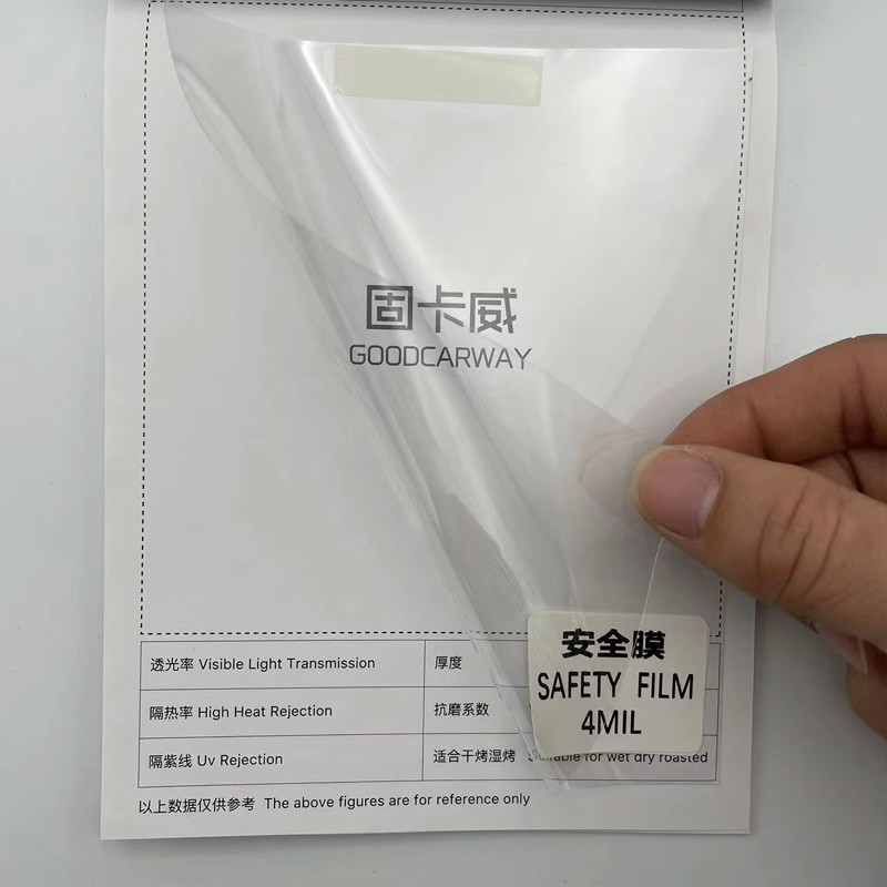 2mil PET Security Window Film Indoor Universal Explosion Proof Transparent Window Protective Film