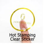 Customized Round Transparent Clear Labels Personalised Business Wholesale