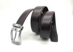 1.2 inch Mens Leather Dress Belt With Single Prong Buckle