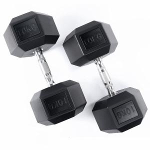 Wholesale Steel Physical Fitness Gear 10 Lb Cast Hex Dumbbell Rubber Coated 5 Lb from china suppliers