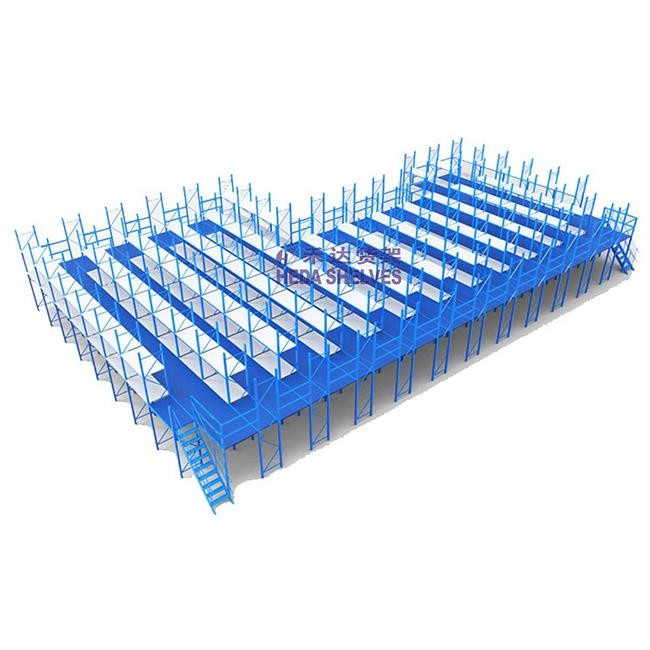 Structural Steel Mezzanine Racking System For Warehouse