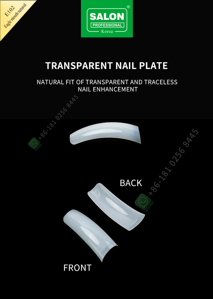 Full Cover Eagle Mouth Natural Soft Gel False Nails Designs Artificial Nail Tips