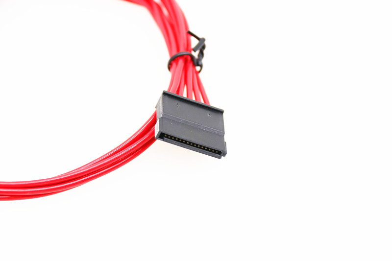 Mudular Cable for Power Supply with Extra-Sleeved 24 PIN 8PIN 6PIN 580mm Length Red