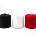 Raw White 100% Polyester Spun Polyester Yarn 20S 30S 40S 50S 60S For Sewing