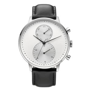 Wholesale CD Grain Face Quartz Silver Stainless Steel Watch Sr626sw With Black Leather Strap from china suppliers