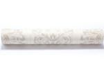 Living Room Washable Vinyl Wallpaper , White Damask Pattern Wallpaper