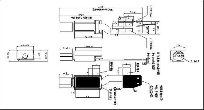 2.7v Cell Phone DC Smd Vibration Motor For Wearable Device / Massager