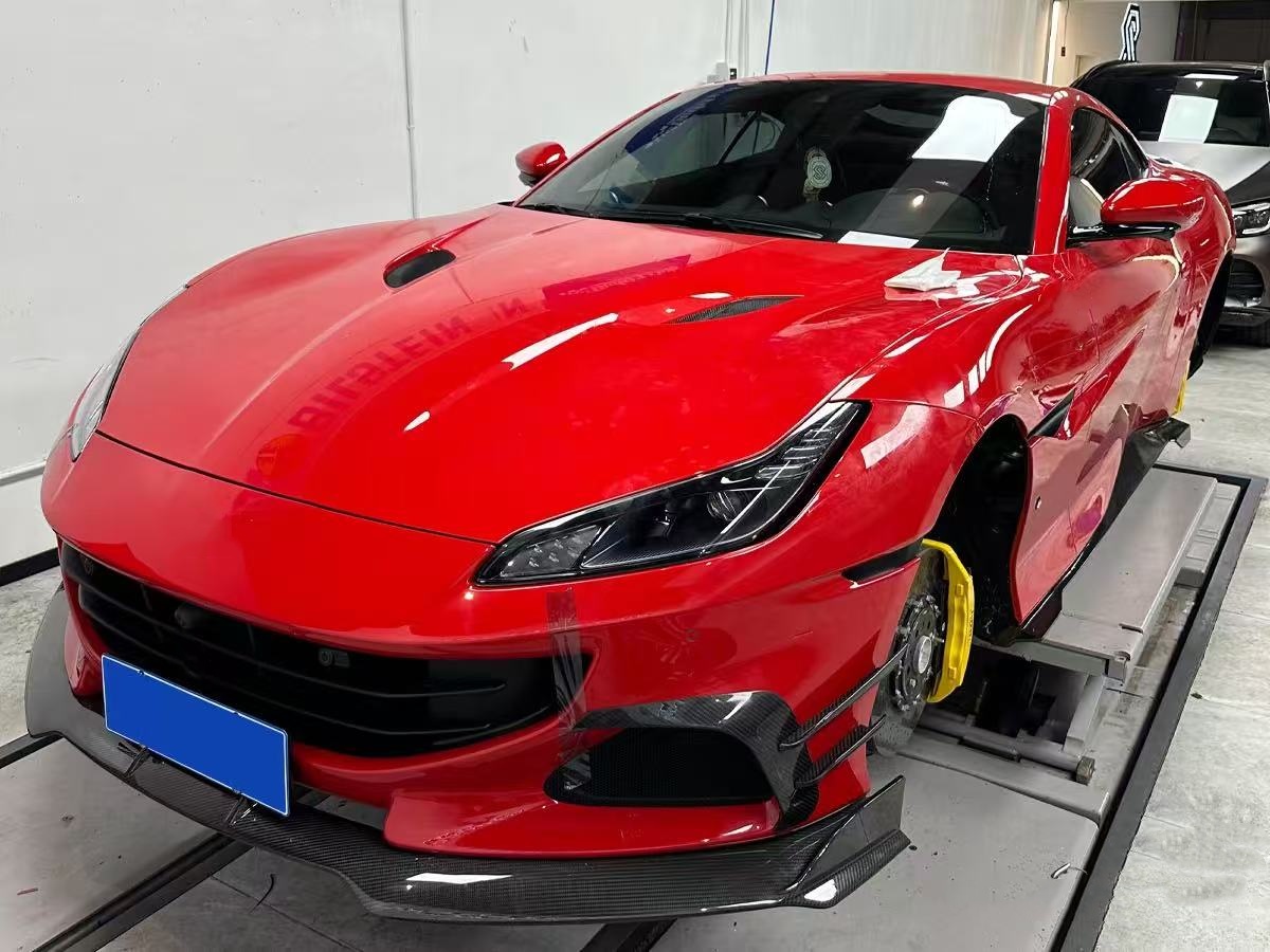 Portofino Retrofit Carbon Body Kit MSY Style Front Lip Carbon Fiber Diffuser Spoiler Side