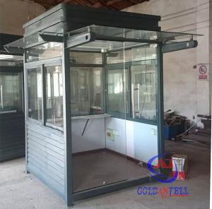 Wholesale Colored Steel Material Prefabricated Security Guard Booths For Community from china suppliers