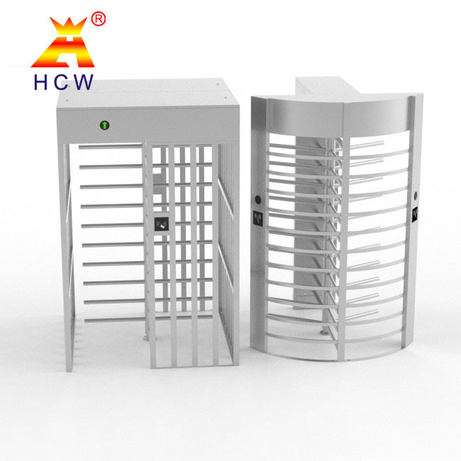 Revolving Single Door Full Height Turnstile 100W Electronic Barrier Gate For School