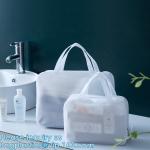 Frosted EVA Cosmetic Tote Bag Travel Toiletries Bags Waterproof Makeup Organizer