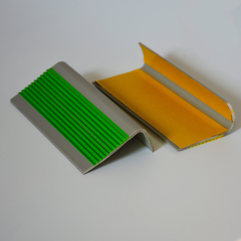 Stair Safety Guaranteed With L Shape PVC Non Slip Rubber Stair Nosing Edge Trim Strips