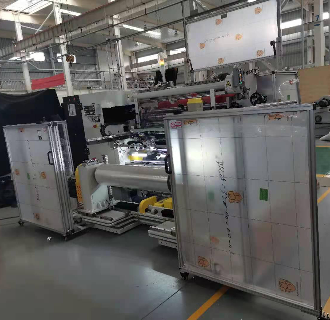 6mA 500mm 380V 60Hz Slitter Rewinder Machine , Plastic Film Rewinding Machine