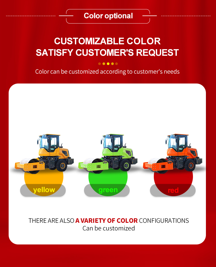 4450*1680*2750mm Mini Road Roller Compactor with Hydraulic Control ISO Certificate