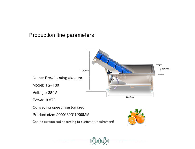 Fruit And Vegetable Wool Roller Bubble Cleaning Machine 1500KG/H