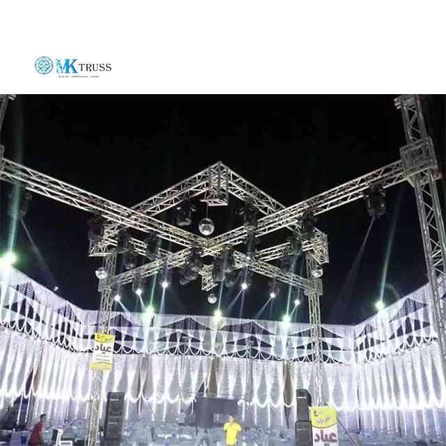 50*2mm Main Tube 400mm Square Aluminum Truss System for Professional Exhibition Stands