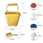 Durable Silicone Beach Toys Food Grade Silicone Beach Bucket Set For Kids