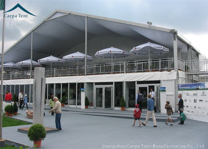 500 People Marquee Tents 20m * 50m With Glass Wall / Door For Parties