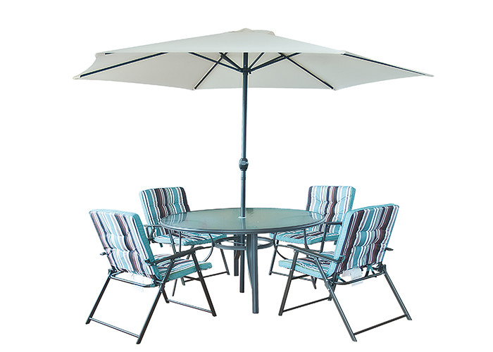Rustproof Folding Patio Set With Umbrella