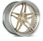 Forged 3 Piece Vossen Style Wheels 24inch Gloss Black For Luxury Car Rims