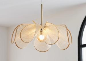 Wholesale French cream style chandelier Nordic simple restaurant living room bedroom Japanese style high-grade flower-shaped lamp from china suppliers
