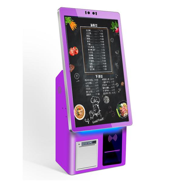 1920*1080P Resolution Restaurant Ordering Kiosk for Desktop Installation and