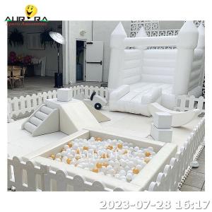 Wholesale Soft Play Indoor Soft Play Equipment For Sale White With Inflatable Bounce House from china suppliers