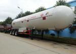 50 m3 Tank Semi Trailer For Liquid Petrol Gas , Butane , Propane Transport