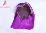 Popular Cuticle Aligned Purple Human Hair Lace Front Wig 12-26 Inch