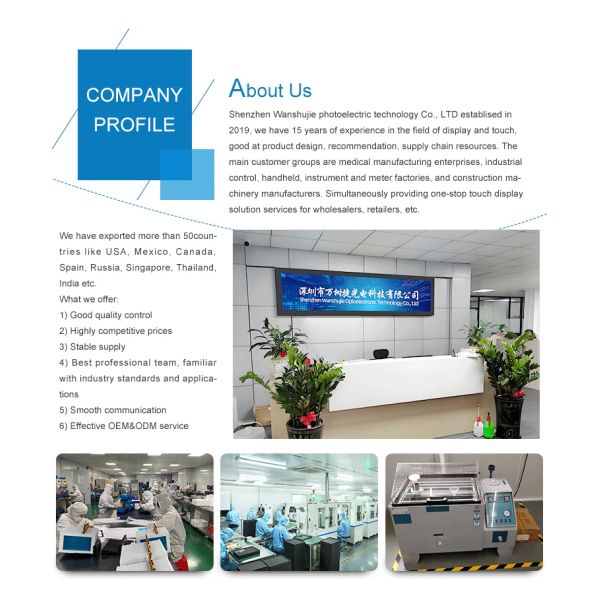 800cd/m2 Brightness 6.5 Inch Wide Temperature VGA TFT-LCD Module 640x480 Resolution Industrial Screen Panel for Products