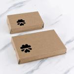 Mini Portuguese Egg Tart Packaging Box 2/4/6-piece Egg Tart Box Vintage Kraft