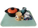 220gsm 38x50cm Kitchenware Absorbent Dish Drying Mat Microfiber