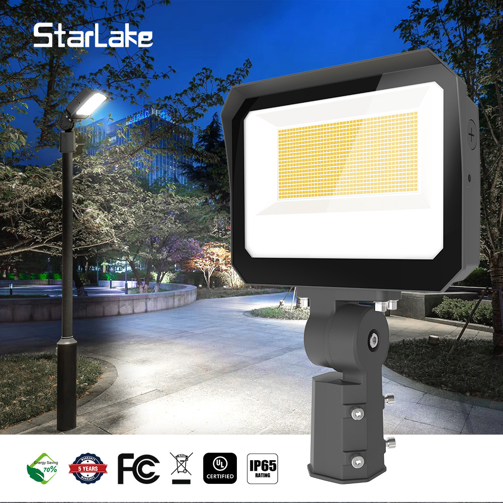 LED Outdoor Parking Lot Flood Lights 145lm/w Outdoor LED Floodlight Waterproof