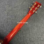 Grand OM Guitar Solid KOA Back Side Acoustic Guitar, Customized Logo on