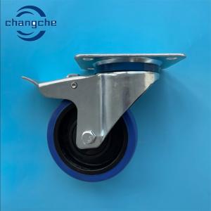 Wholesale Top Plate Heavy Duty Industrial Casters Black High Load Capacity Caster Wheels with Brake from china suppliers