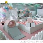 Inflatable Soft Play Equipment Set Neutral Color Pink Kids Soft Play Package